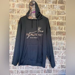 Men’s Realtree Buck Brand Sweatshirt Hoodie Size Large
